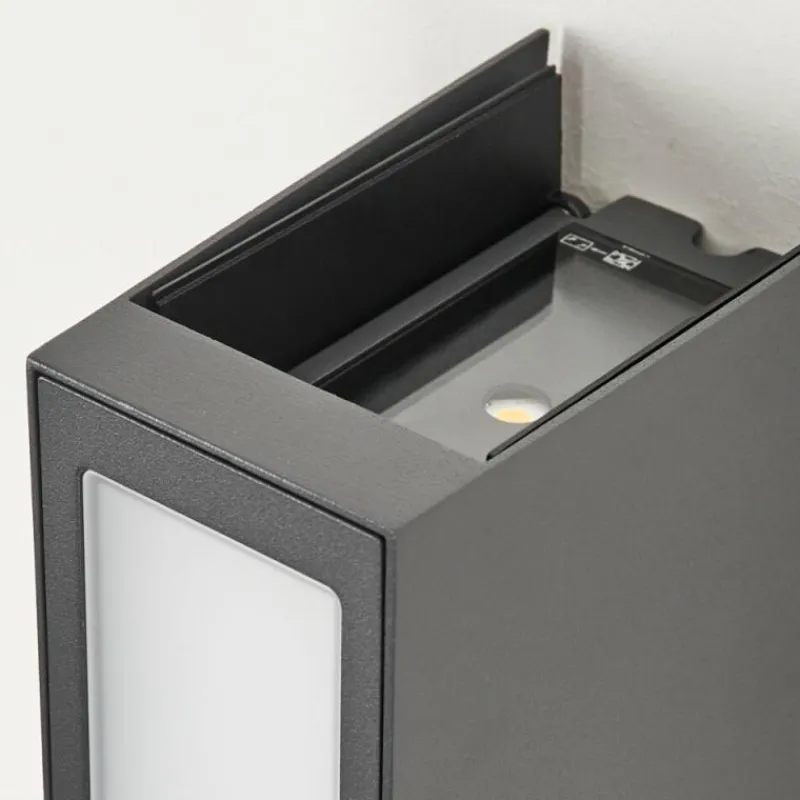 hofstein Applique murale d'extérieur Hoods LED Anthracite, 3 lumières