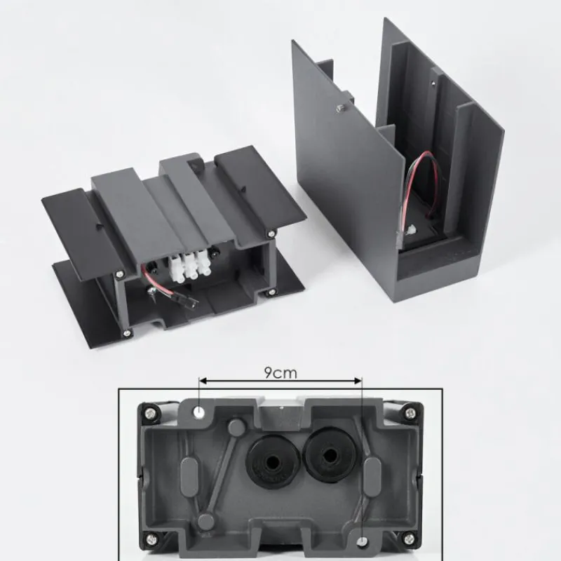 hofstein Applique murale d'extérieur Hoods LED Anthracite, 3 lumières