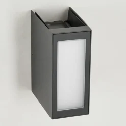 hofstein Applique murale d'extérieur Hoods LED Anthracite, 3 lumières