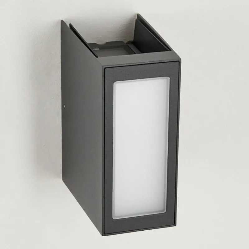 hofstein Applique murale d'extérieur Hoods LED Anthracite, 3 lumières