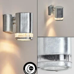 hofstein Applique murale d'extérieur Amyton Zingué, 1 lumière