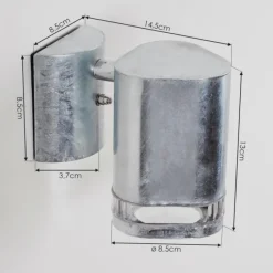 hofstein Applique murale d'extérieur Amyton Zingué, 1 lumière