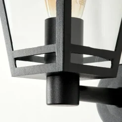 Luminaires Rustiques-hofstein Applique murale d'extérieur Ausipar Noir, 1 lumière