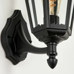 Luminaires Rustiques-hofstein Applique murale d'extérieur Pamputa Noir, 1 lumière