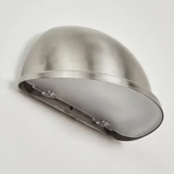 hofstein Applique murale d'extérieur Wundowie Acier inoxydable, Blanc, 1 lumière