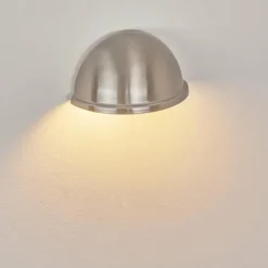 hofstein Applique murale d'extérieur Wundowie Acier inoxydable, Blanc, 1 lumière