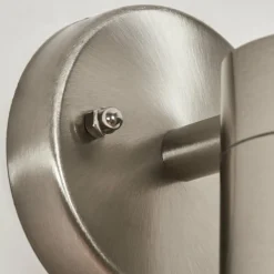 hofstein Applique murale d'extérieur Bessiebelle Acier inoxydable, Blanc, 1 lumière