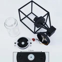 hofstein Applique murale d'extérieur Fiskenes Noir, 1 lumière