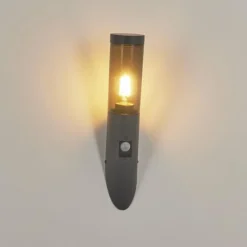 hofstein Applique murale d'extérieur Gaborone Anthracite, 1 lumière, Détecteur de mouvement