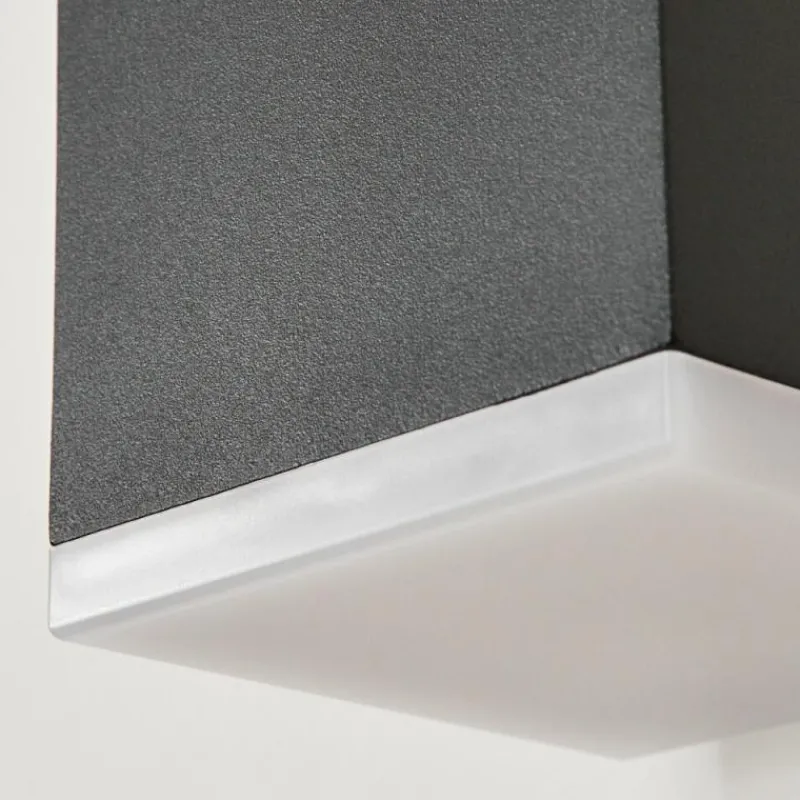 hofstein Applique murale d'extérieur Toogong LED Anthracite, 1 lumière, Détecteur de mouvement