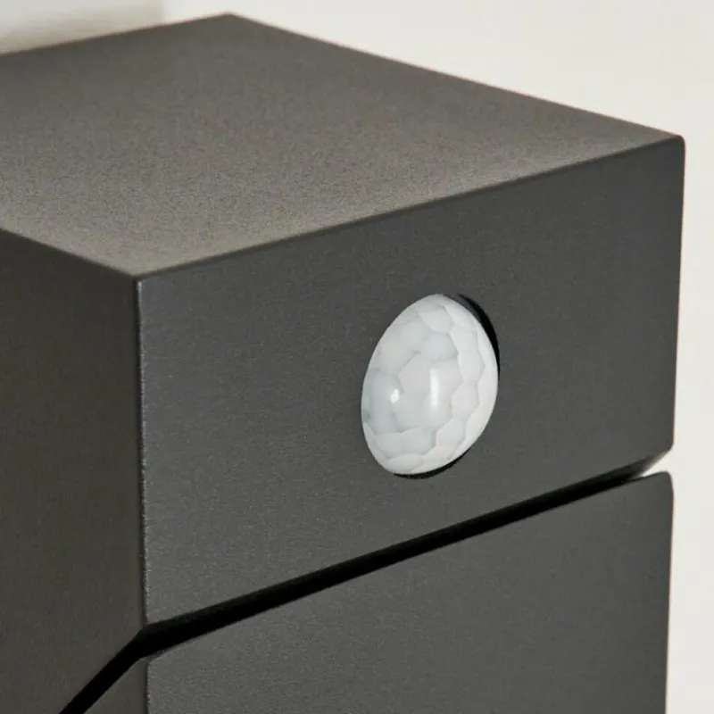 hofstein Applique murale d'extérieur Toogong LED Anthracite, 1 lumière, Détecteur de mouvement