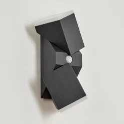 hofstein Applique murale d'extérieur Toogong LED Anthracite, 2 lumières, Détecteur de mouvement