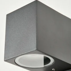 hofstein Applique murale d'extérieur Kingstown Anthracite, Transparent, 1 lumière, Détecteur de mouvement