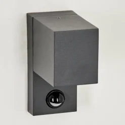 hofstein Applique murale d'extérieur Kingstown Anthracite, Transparent, 1 lumière, Détecteur de mouvement