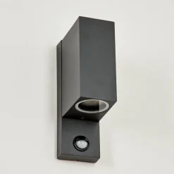 hofstein Applique murale d'extérieur Kingstown Anthracite, Transparent, 2 lumières, Détecteur de mouvement