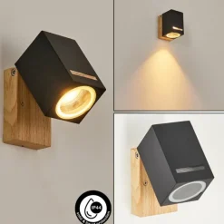 hofstein Applique murale d'extérieur Auchac Couleur bois, Écru, 1 lumière