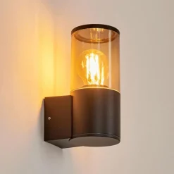 Suspension Verre Fumé-hofstein Applique murale d'extérieur Caragua Anthracite, 1 lumière