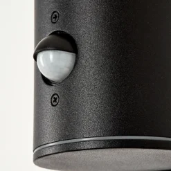 Suspension Verre Fumé-hofstein Applique murale d'extérieur Caragua Anthracite, 1 lumière, Détecteur de mouvement