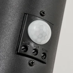 hofstein Applique murale d'extérieur Ruti Noir, 1 lumière, Détecteur de mouvement