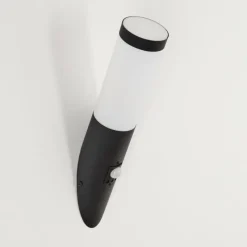 hofstein Applique murale d'extérieur Ruti Noir, 1 lumière, Détecteur de mouvement