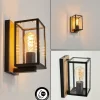 Lampes Vintages & Rétros-hofstein Applique murale d'extérieur Fortunies Bois clair, Couleur bois, Noir, 1 lumière