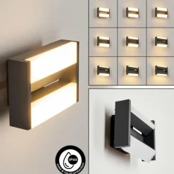 hofstein Applique murale d'extérieur Ramalheira LED Anthracite, 1 lumière