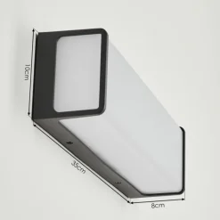 hofstein Applique murale d'extérieur Burseryd LED Anthracite, 1 lumière