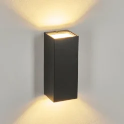 hofstein Applique murale d'extérieur Bogachie LED Noir, 1 lumière