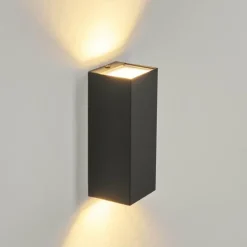 hofstein Applique murale d'extérieur Bogachie LED Noir, 1 lumière