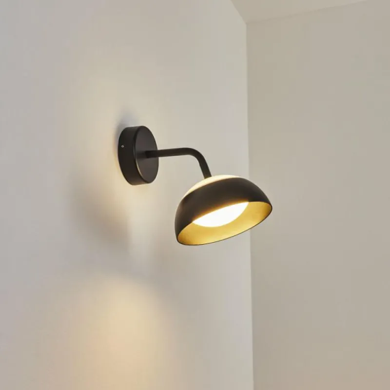 hofstein Applique murale d'extérieur Ancemont LED Noir, 1 lumière