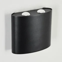 hofstein Applique murale d'extérieur Martigre LED Noir, 1 lumière