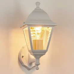 Luminaires Rustiques-hofstein Applique murale d'extérieur Murto Blanc, 1 lumière