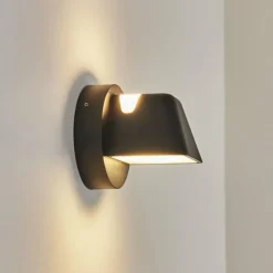 hofstein Applique murale d'extérieur Villermon LED Noir, 1 lumière