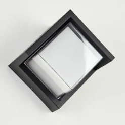 hofstein Applique murale d'extérieur Vurey LED Noir, 1 lumière