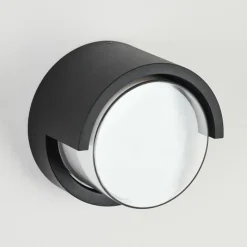 hofstein Applique murale d'extérieur Vurey LED Noir, 1 lumière