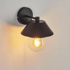 Lampes Vintages & Rétros-hofstein Applique murale d'extérieur Penhars Noir, 1 lumière