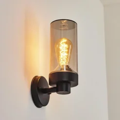 hofstein Applique murale d'extérieur Crantenoy Noir, 1 lumière