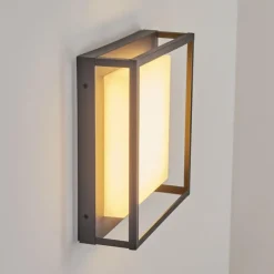 hofstein Applique murale d'extérieur Nonza LED Anthracite, 1 lumière