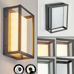 hofstein Applique murale d'extérieur Nonza LED Anthracite, 1 lumière