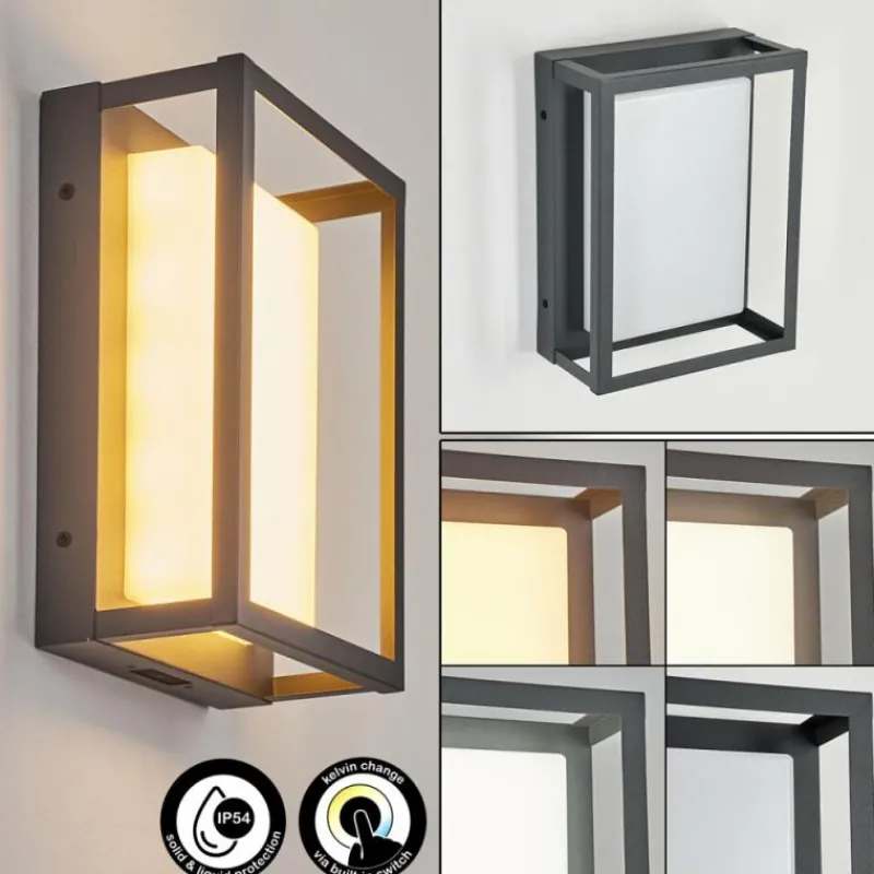 hofstein Applique murale d'extérieur Nonza LED Anthracite, 1 lumière