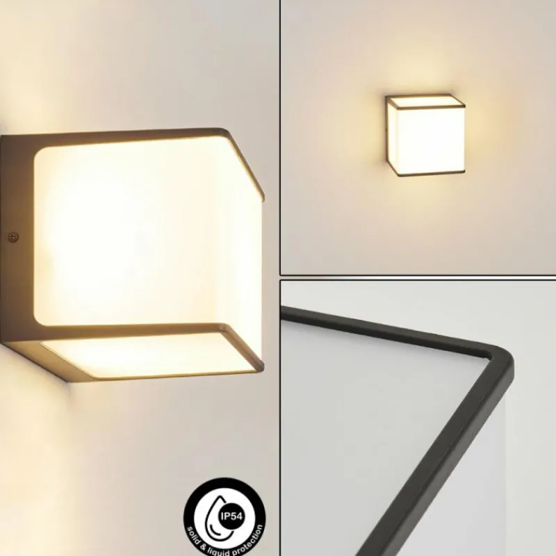 hofstein Applique murale d'extérieur Burseryd LED Anthracite, 1 lumière