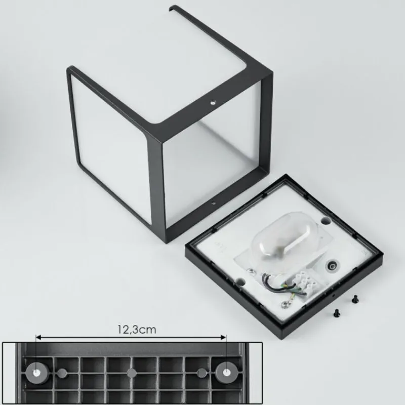 hofstein Applique murale d'extérieur Burseryd LED Anthracite, 1 lumière