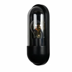 Luminaires Lucide Applique murale d'extérieur Lucide CAPSULE Noir, 1 lumière