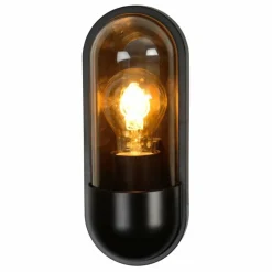 Luminaires Lucide Applique murale d'extérieur Lucide CAPSULE Noir, 1 lumière