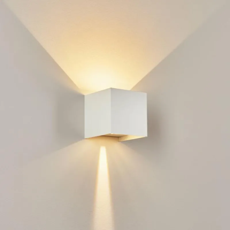 hofstein Applique murale d'extérieur Tamarin LED Blanc, 2 lumières