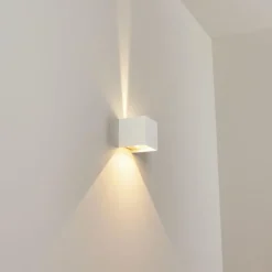 hofstein Applique murale d'extérieur Tamarin LED Blanc, 2 lumières