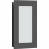 Luminaires LCD Applique murale d'extérieur LCD Lamberg LED Gris, 1 lumière, Détecteur de mouvement
