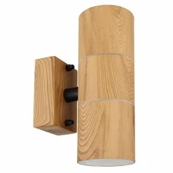 Lampes En Bois-Luminaires Globo Lighting Applique murale d'extérieur Globo STYLE Couleur bois, 2 lumières