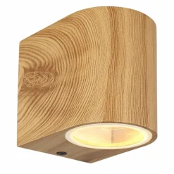 Lampes En Bois-Luminaires Globo Lighting Applique murale d'extérieur Globo VERONIKA Couleur bois, 1 lumière