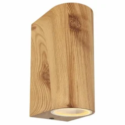 Lampes En Bois-Luminaires Globo Lighting Applique murale d'extérieur Globo VERONIKA Couleur bois, 2 lumières